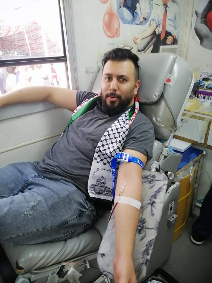  ” فزعة وطن ” تنظم حملة للتبرع بالدم لأهالي غزة – صور