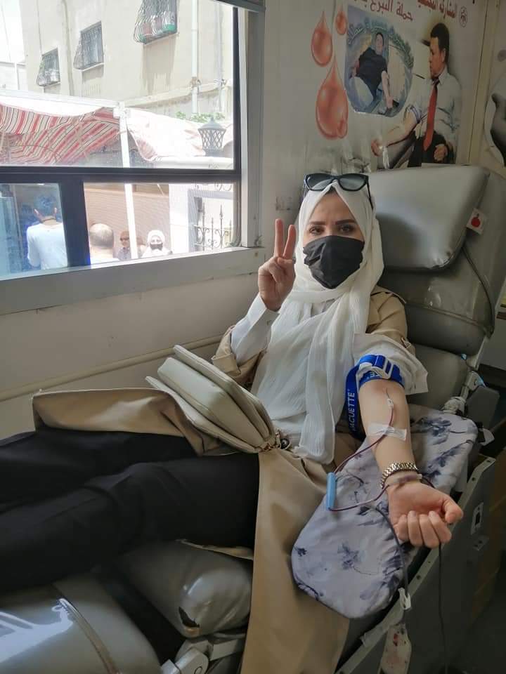  ” فزعة وطن ” تنظم حملة للتبرع بالدم لأهالي غزة – صور