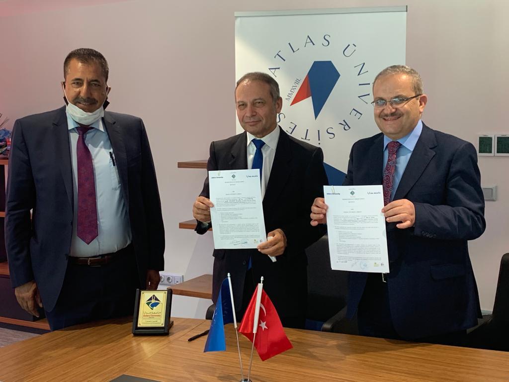 مذكرة تفاهم بين جامعة جدارا وجامعة أطلس التركية صور