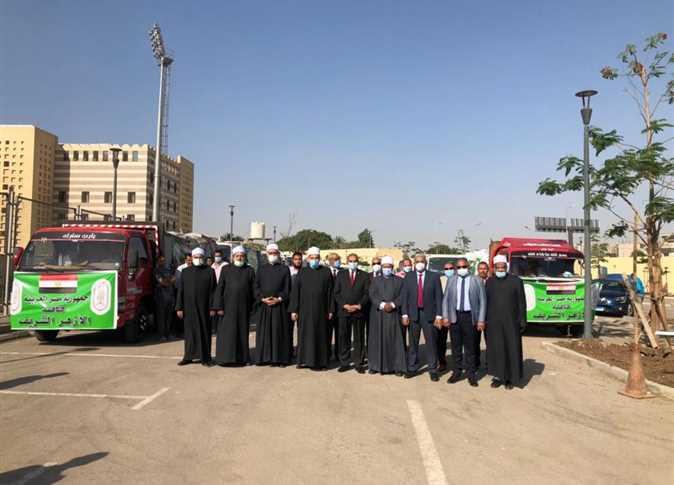 أكبر قافلة إغاثة من الأزهر الشريف تصل إلى قطاع غزة