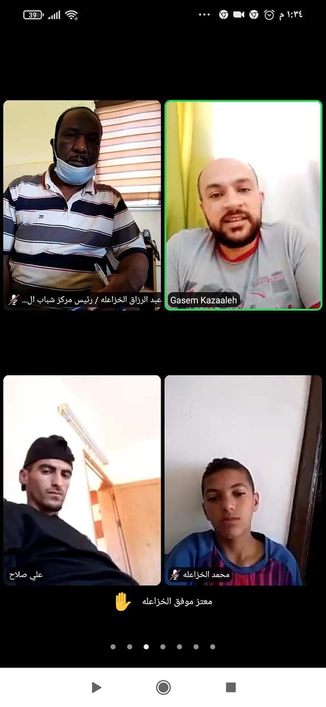 مركز شباب الدجنيه يقيم لقاء شبابي بعنوان 75 عام على استقلال المملكة