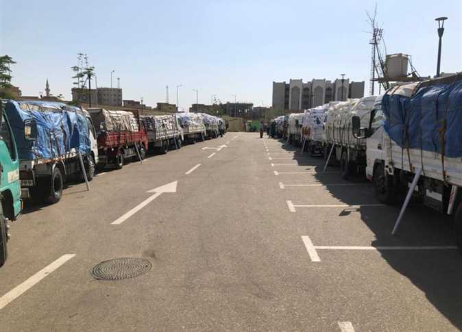 أكبر قافلة إغاثة من الأزهر الشريف تصل إلى قطاع غزة 