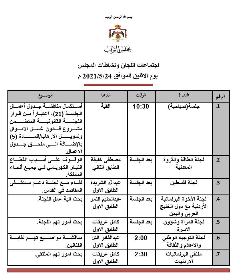 انقطاع الكهرباء على طاولة النواب اليوم