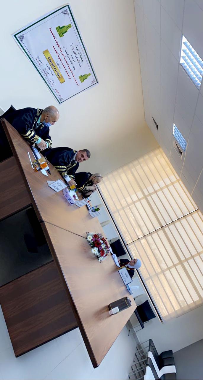 مناقشة رسالة ماجستير للطالبة أبو عبيلة في المحاسبة من جامعة آل البيت