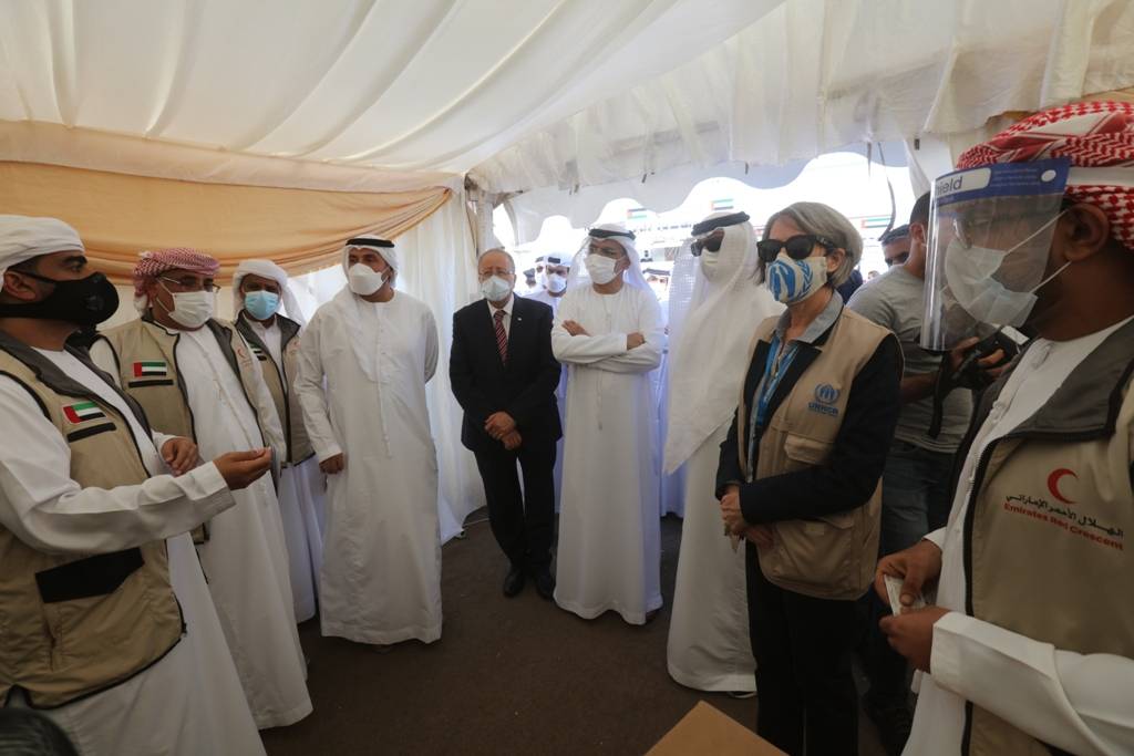 الهلال الأحمر الإماراتي ينفذ المرحلة الأولى من برنامج تطعيم اللاجئين السوريين بمخيمات اللاجئين السوريين في الاردن
