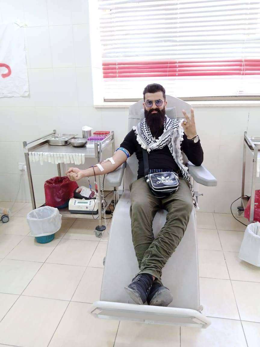 جمعية امل الغد الخيرية وبالتعاون مع جامعة اربد الاهلية  يستكملان حملة التبرع بالدم تحت شعار ( حملة الإيمان دم وريدي بوريدك)