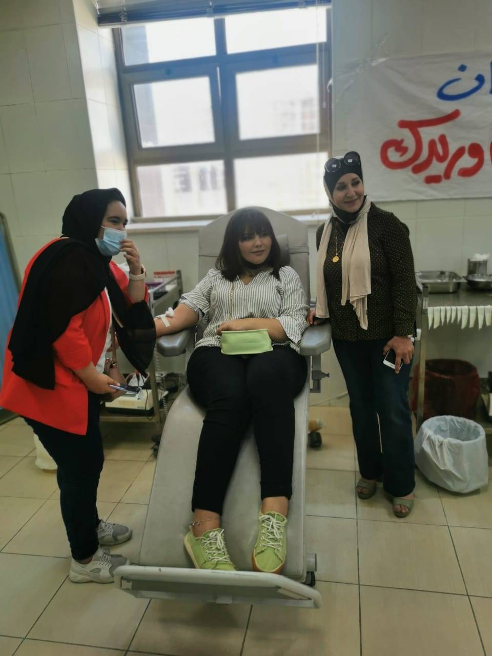 جمعية امل الغد الخيرية وبالتعاون مع جامعة اربد الاهلية  يستكملان حملة التبرع بالدم تحت شعار ( حملة الإيمان دم وريدي بوريدك)