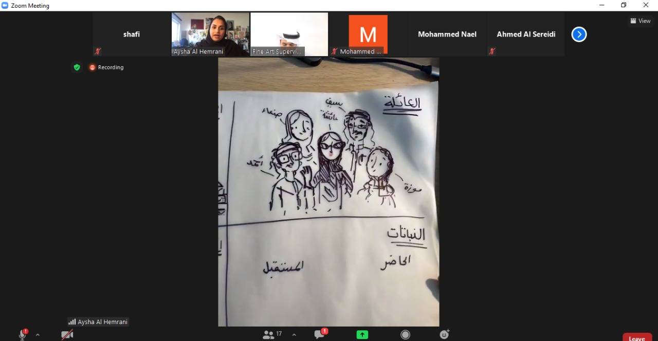 ناشئة الشارقة تدرب الشباب على مهارات التخيل الإبداعي الفني  بتقنيات مبتكرة