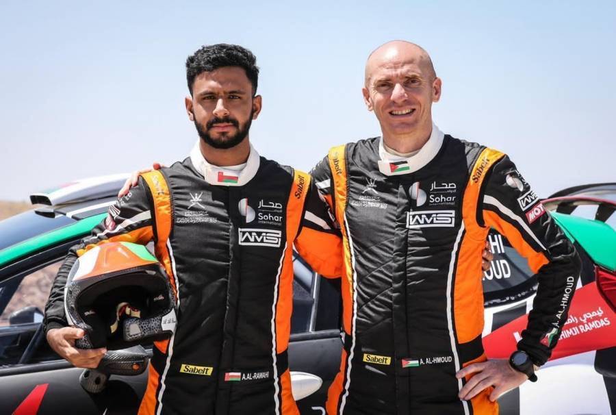 الوهيبي والرواحي يقارعان أبطال الشرق الأوسط في مراحل رالي الأردن الدولي