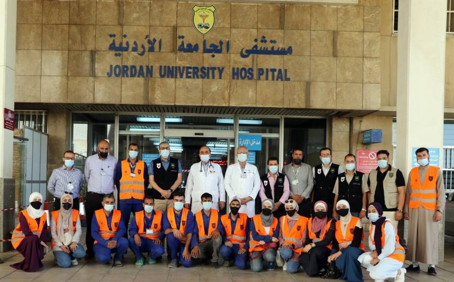 حملة بيئية في حرم ومحيط في مستشفى الجامعة الأردنية