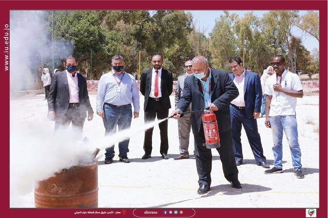 السلامة العامة في جامعة الإسراء تنظم محاضرة توعوية حول السلامة والصحة العامة