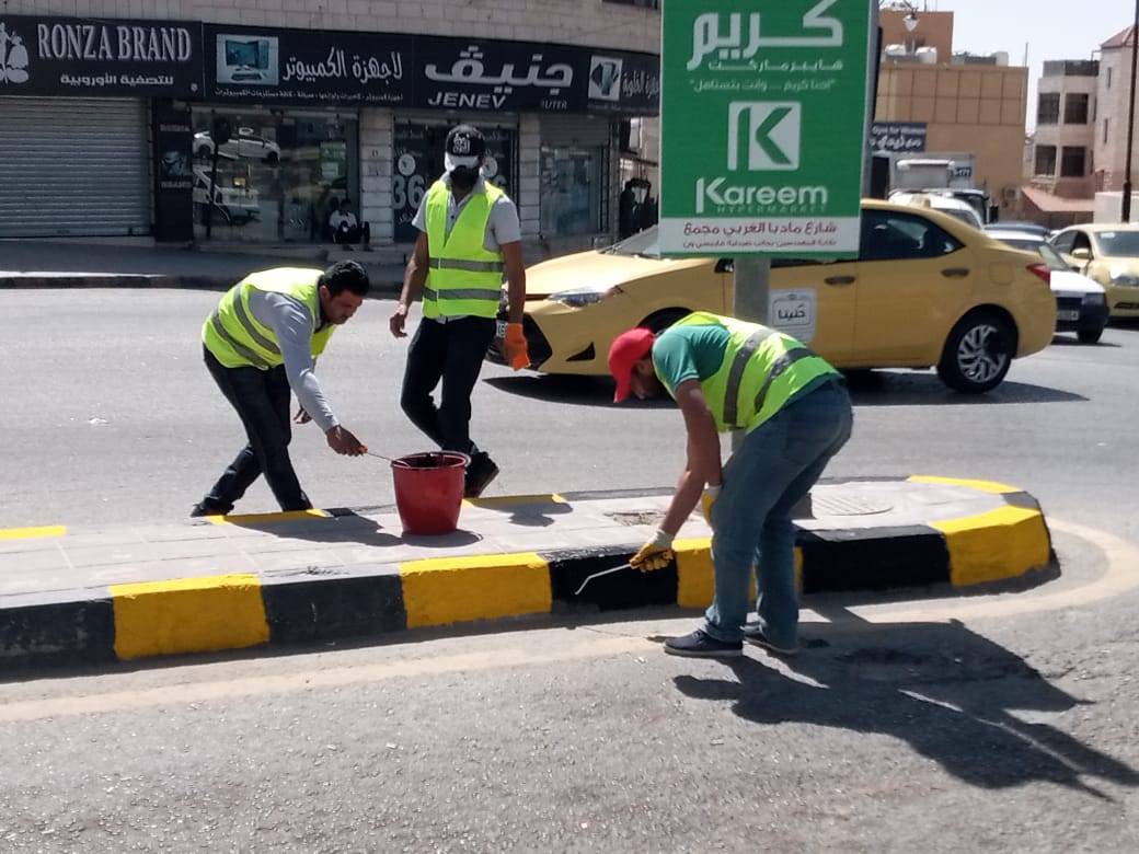 الزهير : بلدية مادبا الكبرى نفذت حملة نظافة شاملة لجبل نيبو / منطقة صياغه 
