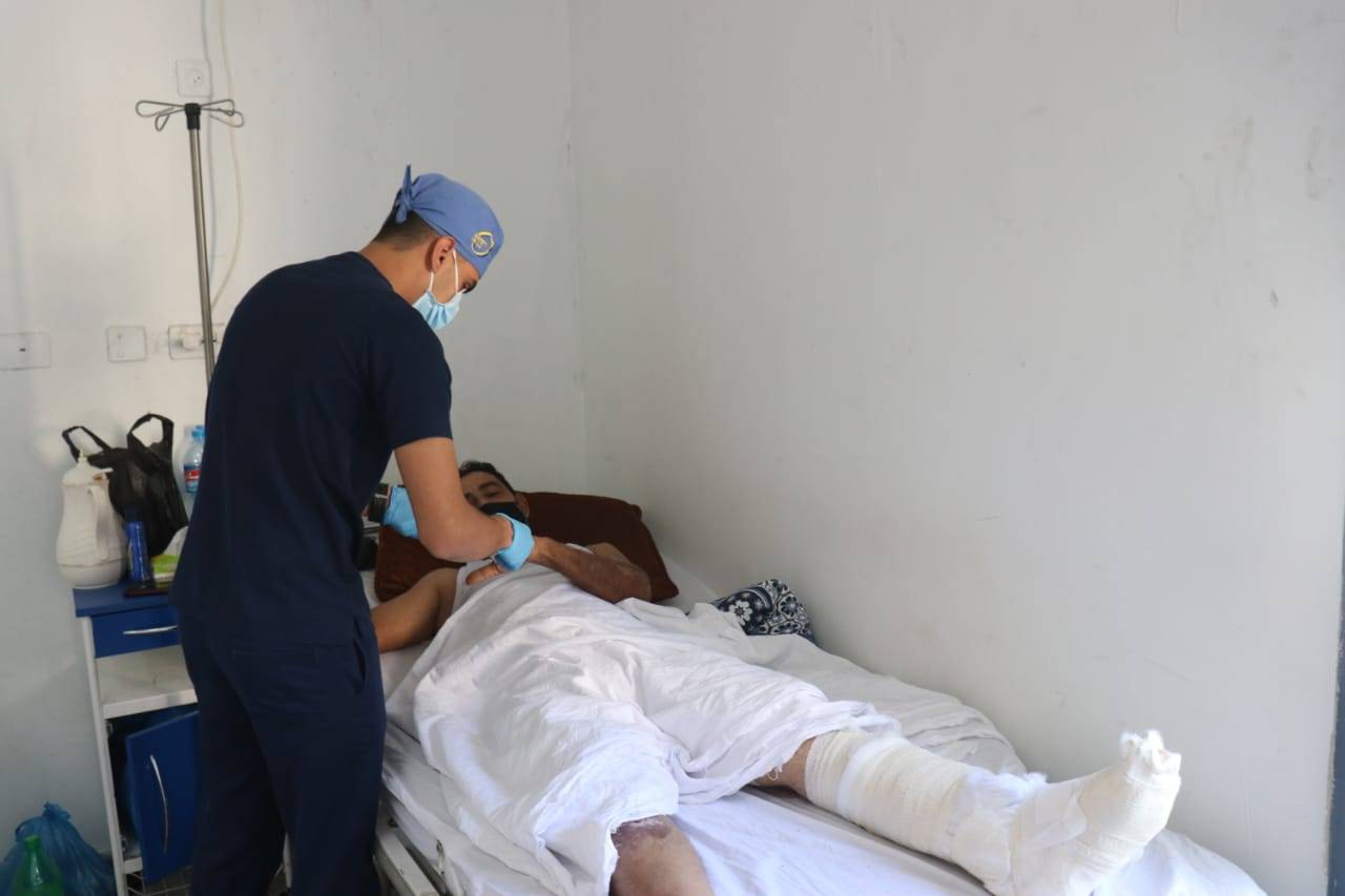 فريق التعزيز الطبي الأردني في غزة يواصل تقديم خدماته الطبية والعلاجية لمراجعي المستشفى الميداني