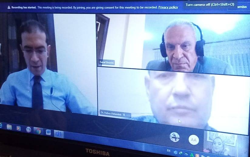 مناقشة رسالة ماجستير للطالبة الحراحشة من قسم إدارة الموارد البشرية في جامعة جدارا