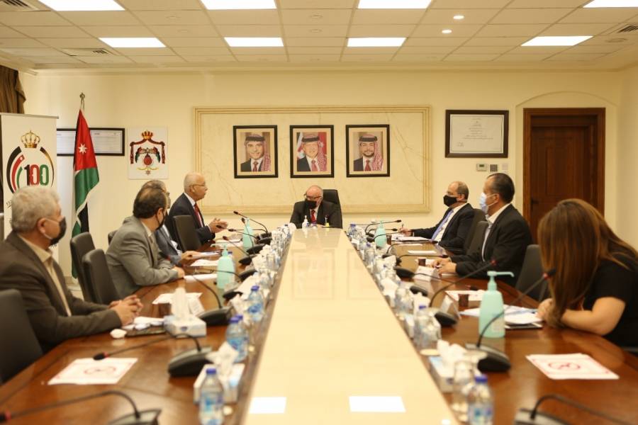 الكسبي يلتقي وفدا من نقابة المهندسين الاردنيين وهيئة المكاتب الاستشارية