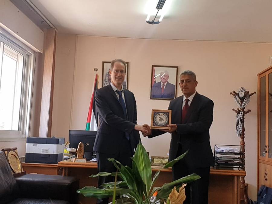 سلطة جودة البيئة تستقبل مدير الوكالة الفرنسية للتنمية (فلسطين)
