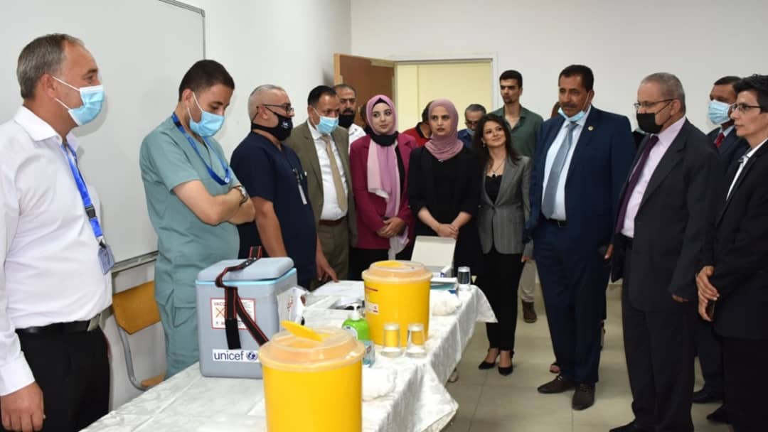 حملة للتطعيم ضد فيروس كورونا في جامعة جدارا