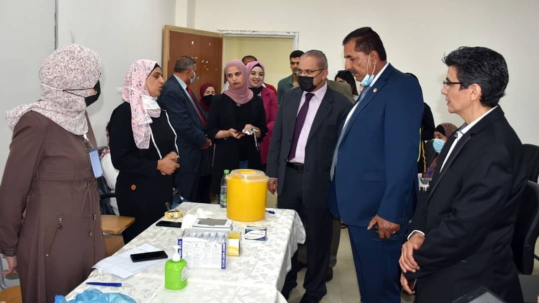 حملة للتطعيم ضد فيروس كورونا في جامعة جدارا