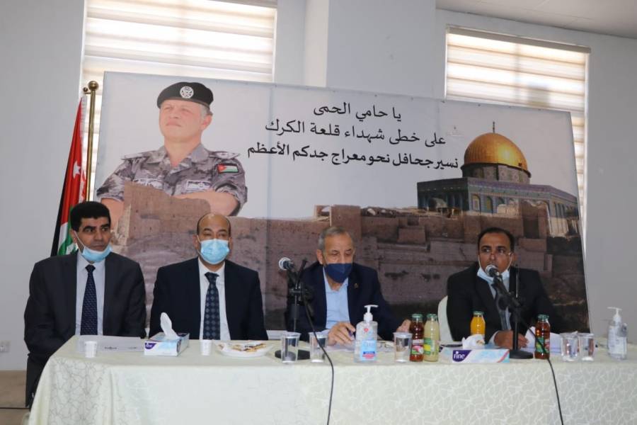 نائب رئيس الوزراء ووزير الإدارة المحلية توفيق كريشان في زيارة ميدانية لمحافظة الكرك