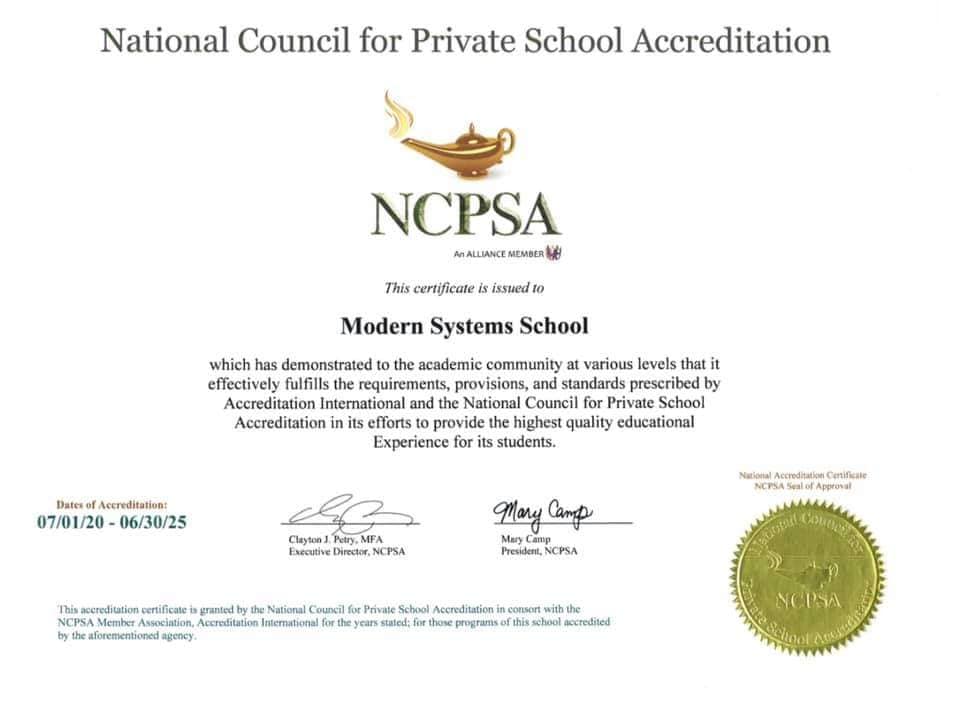 مدارس النظم الحديثة تنال اعتماد البرنامج الدوليA H S D 