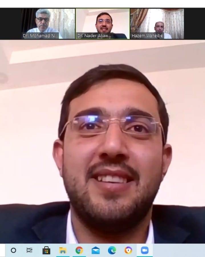 مناقشة ثلاث رسائل في كلية الأعمال في جامعة جدارا