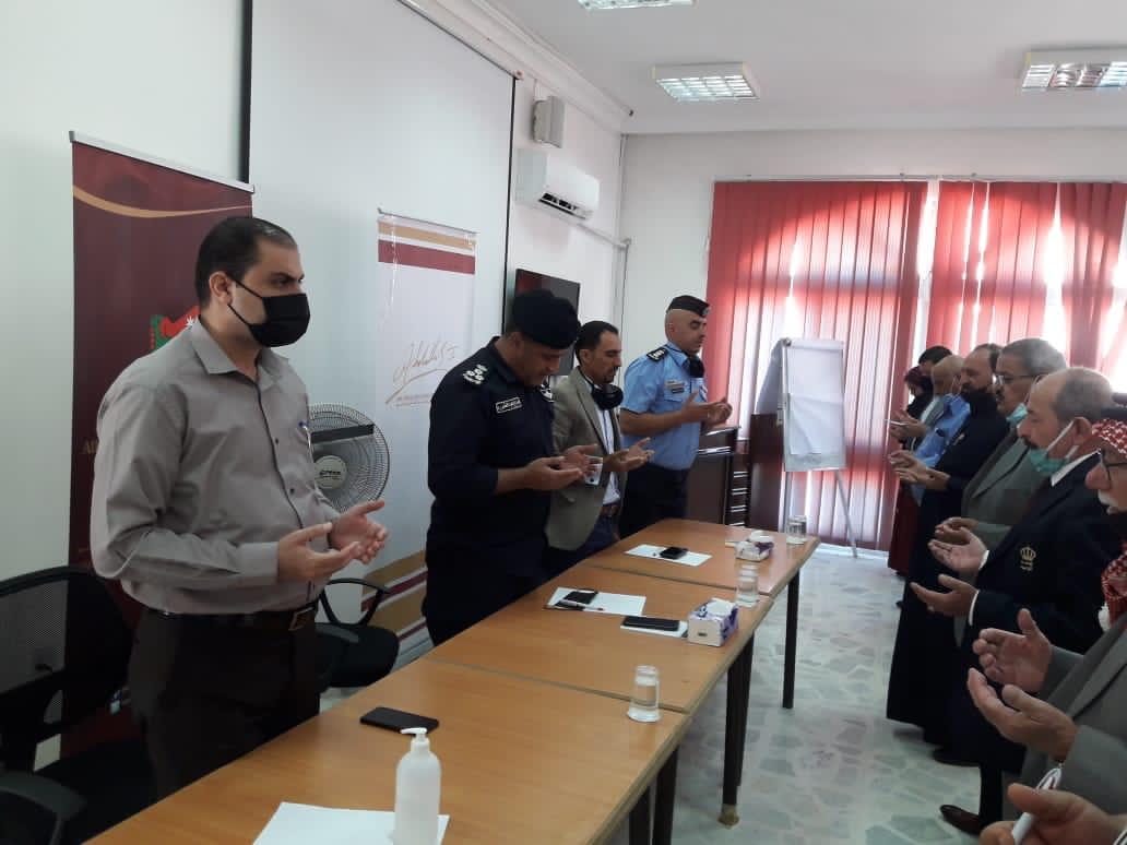 مدير شرطة مادبا يترأس اجتماع المجالس المحلية في مركز امن مادبا الغربي ومركز امن مادبا الشرقي 