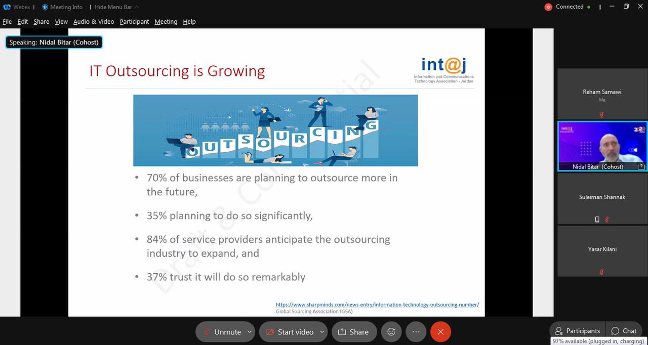 إنتاج : خدمات التعهيد والإسناد للخارج (IT Outsourcing) في مجال تكنولوجيا المعلومات تساهم في نمو شركات القطاع وخلق فرص عمل لآلاف المتخصصين بجميع مستوياتهم