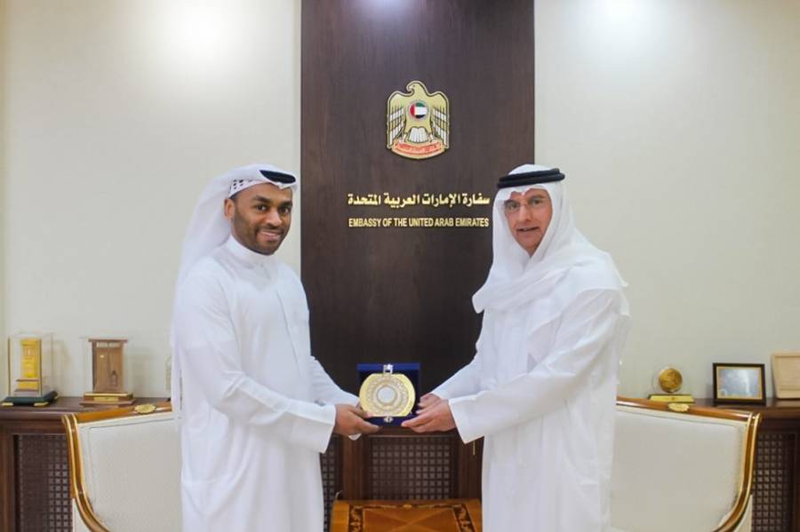 ‎الأمین العام للبرلمان العربي للطفل یلتقي سفیر دولة الإمارات العربیة المتحدة  بالعاصمة عمان في ختام زیارتھ للملكة الأردنیة الھاشمیة