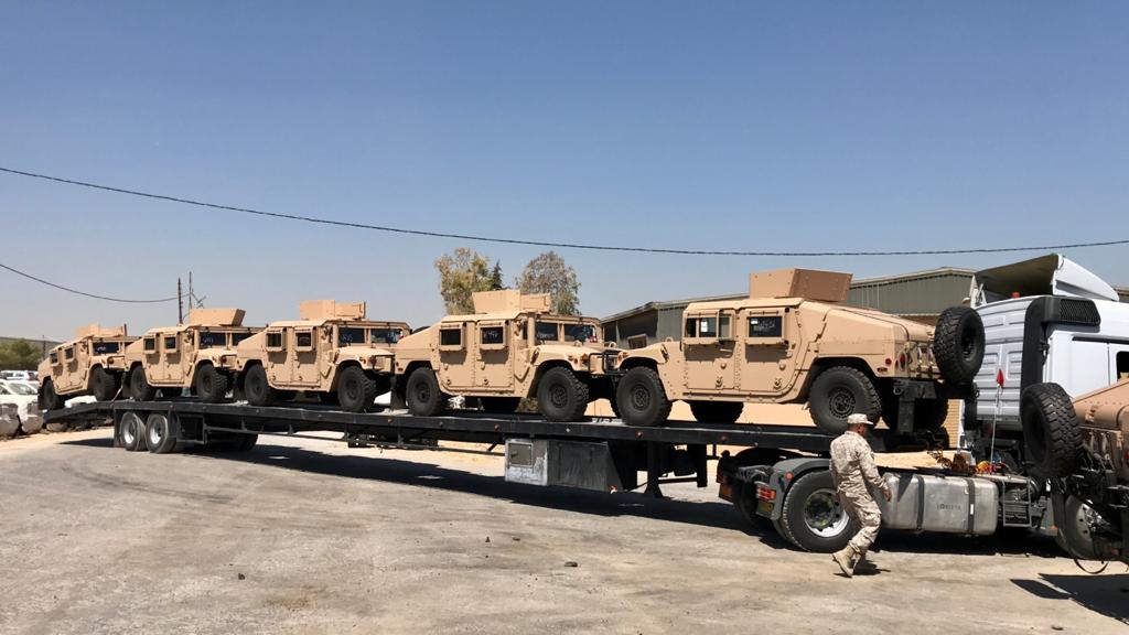 القوات المسلحة تتسلم دفعة جديدة من الآليات العسكرية عبر ميناء العقبة