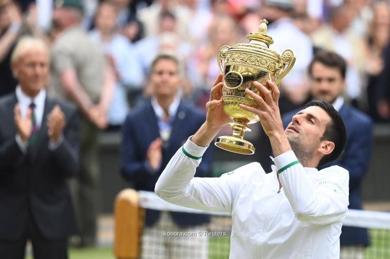 ديوكوفيتش يتوج بلقب ويمبلدون.. ويعادل الرقم القياسي لفيدرر ونادال