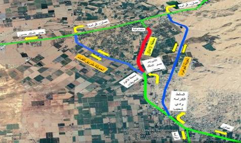 الأشغال: تحويلات مرورية على طريق الشونة الجنوبية  الكفرين