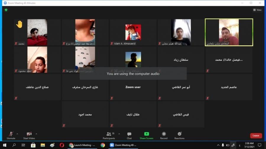 انطلاق معسكرات أنماط الحياه الصحيه والنشاط البدني في مديرية شباب المفرق
