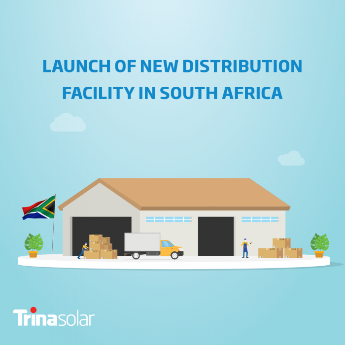 ترينا سولار تفتتح مُنشأة لتوزيع منتجات الطاقة الشمسية في جنوب أفريقيا