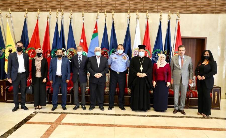 مدير الامن العام يلتقي رئيس واعضاء المجلس الوطني لحقوق الانسان