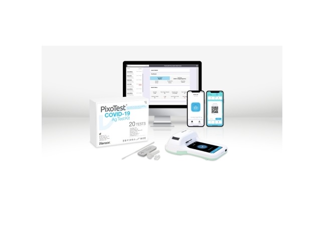 iXensor  تعزز الاختبار السريع لكوفيد 19  PixoTest®️ مع إطلاق منصة ادارة البيانات PixoHealth كحل أمان للوضع الطبيعي الجديد