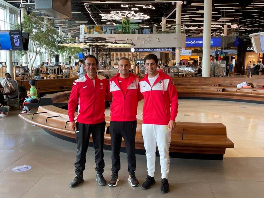 وصول الاولمبي ابراهيم بشارات الى طوكيو للمشاركة في تصفيات القفز عن الحواجز