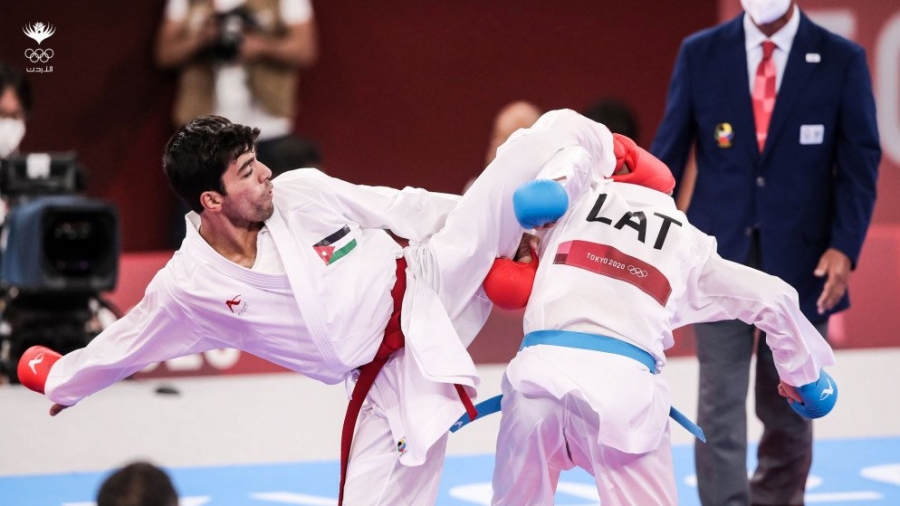 لاعب الكراتيه المصاطفة يضيف ميدالية جديدة للأردن في أولمبياد طوكيو