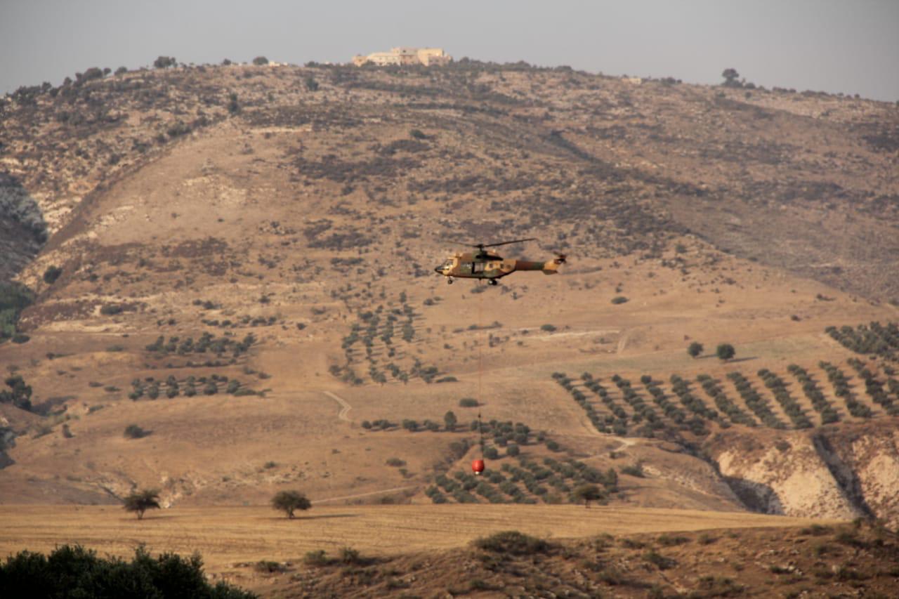 الدفاع المدني يخمد حريقاً لأعشاب جافة وأشجار حرجية وقصيب في محافظة إربد 