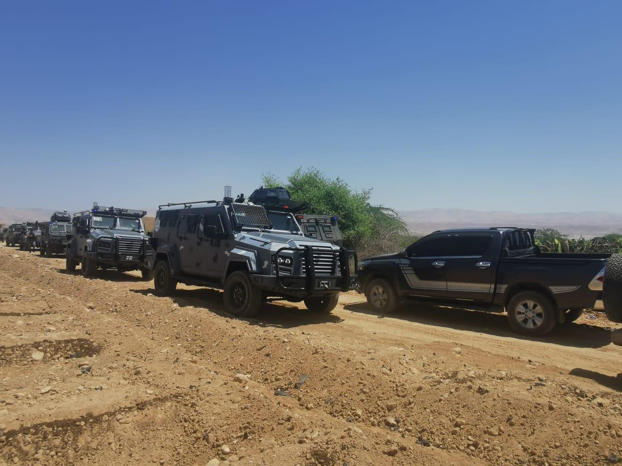 مديرية الامن العام : حملة امنية في لواء الشونة الجنوبية للقبض على كل من يقوم بترويع المواطنين والتعدي على ممتلكاتهم