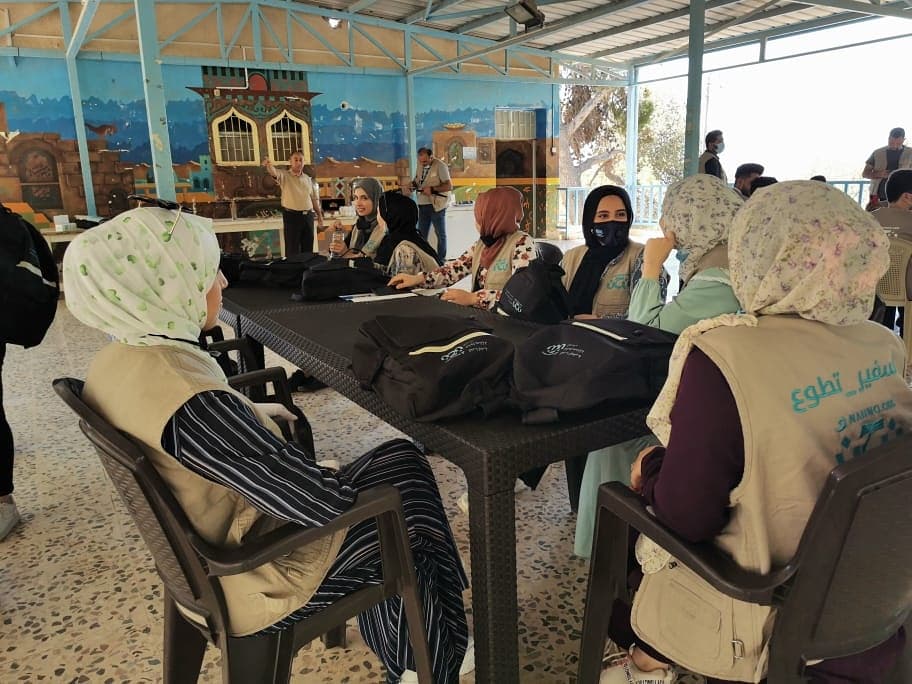 طلبة من جامعة جدارا يشاركون في لقاء سفراء التطوع السنوي في يوم الشباب الدولي 