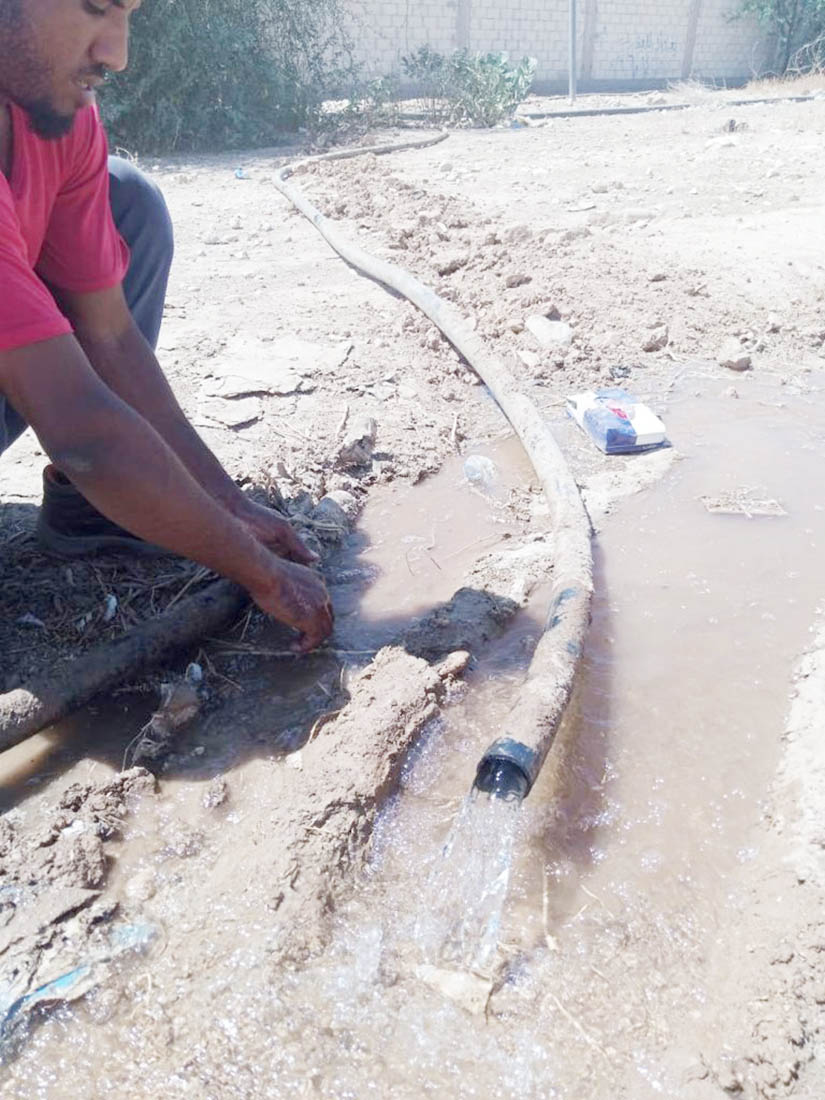 المياه تضبط اعتداءات على الخطوط في مناطق الشونة الجنوبية