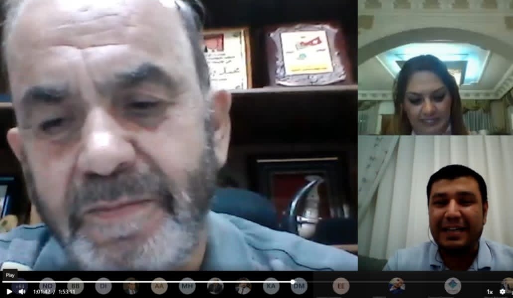 اليوم الوظيفي الأول لطلبة كلية الأعمال في جامعة جدارا عبر تطبيق مايكروسوفت تيمز 