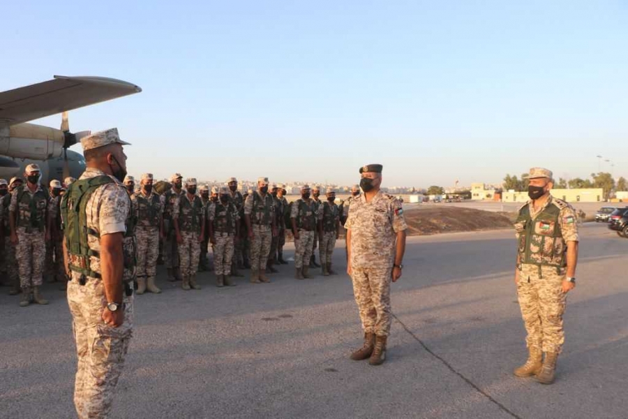القوة الأردنية المشاركة في تمرين  النجم الساطع تغادر إلى مصر
