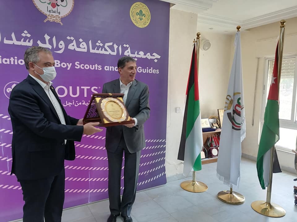 وزير الشباب يزور جمعية الكشافة والمرشدات الأردنية ويلتقي امين عام الجمعية وأعضاء الأمانة العامة 
