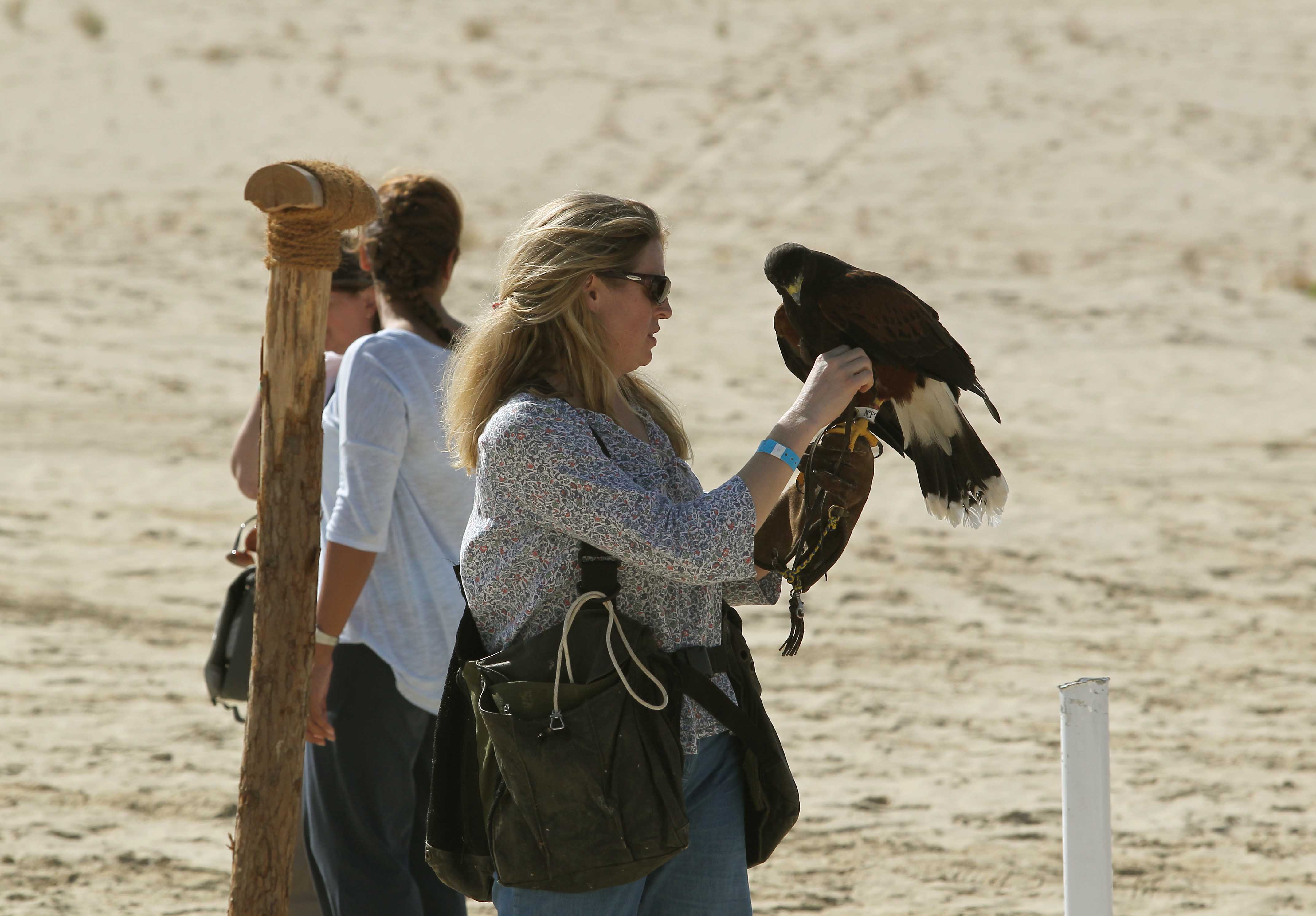 معرض أبوظبي للصيد يُسلّط الضوء على دور النساء في الصقار صور