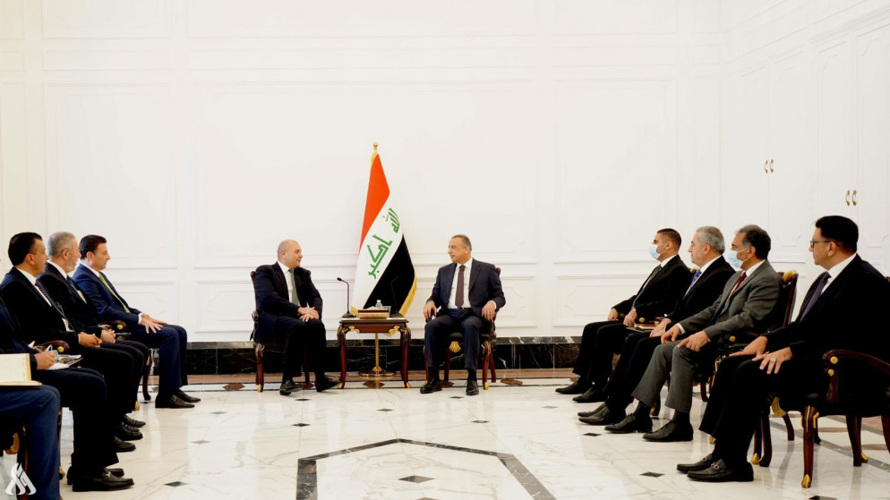 العودات ينقل تحيات الملك إلى رئيس الوزراء العراقي .. فيديو 