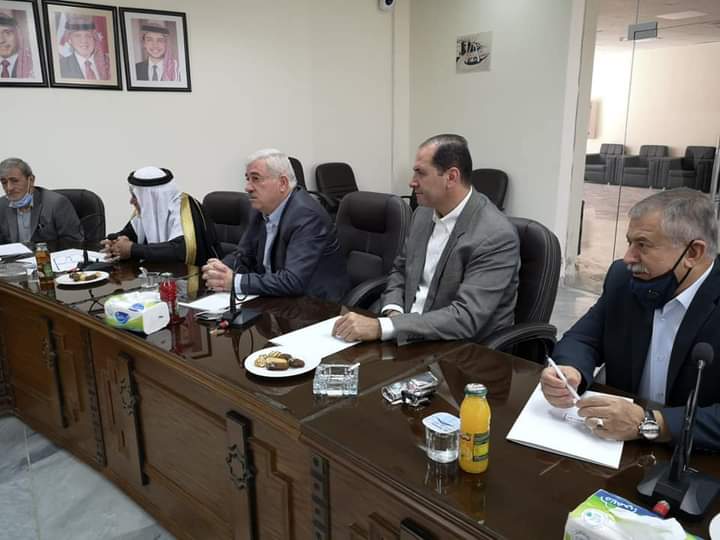 رئيس مجلس إدارة مؤسسة إعمار إربد يلتقي قاضي القضاة والوفد المرافق له في مقر المؤسسة
