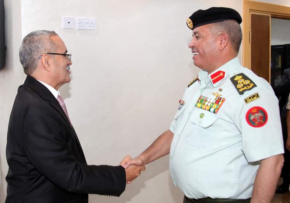 الرئيس الضمور يستقبل مدير التربية والتعليم والثقافة العسكرية في جامعة آل البيت 