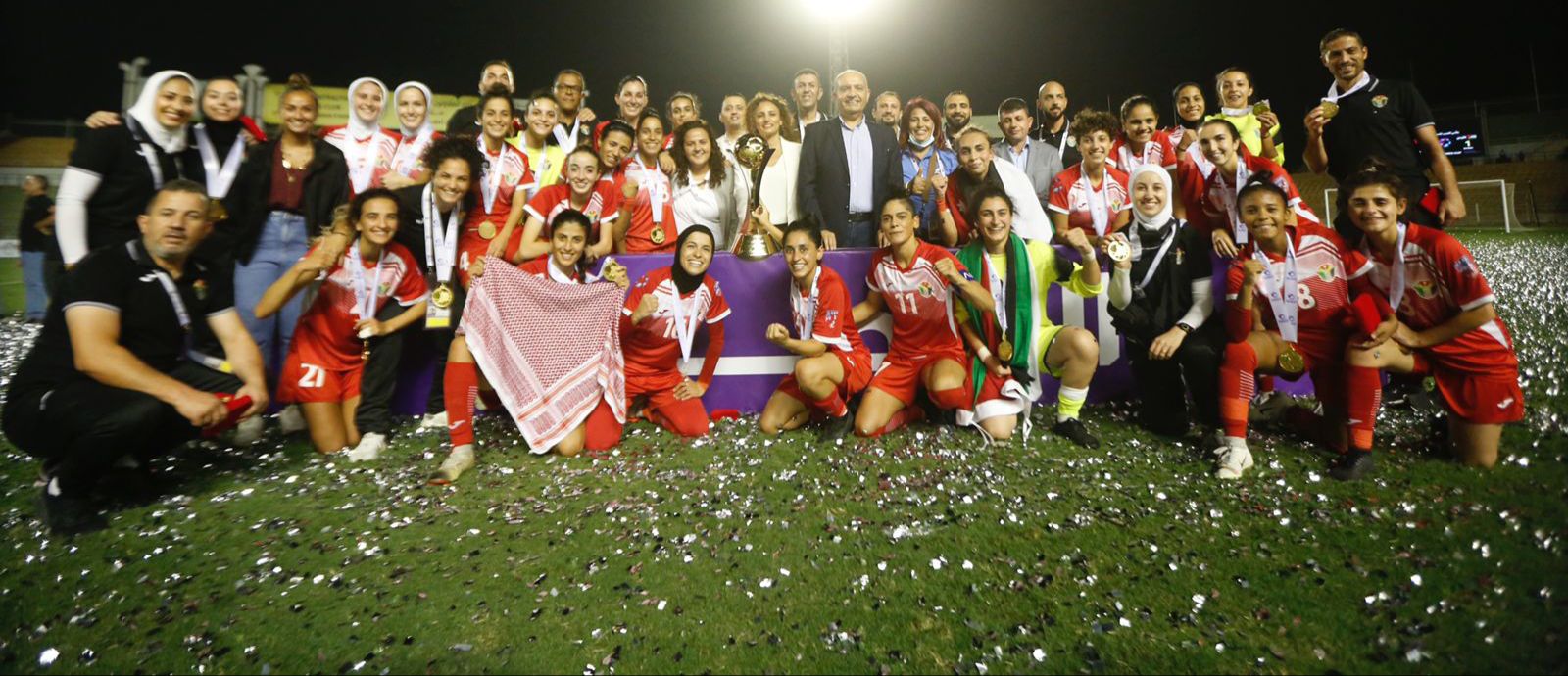 بالصور والفيديو : الأردن يفوز على تونس ويتوج بكأس العرب للسيدات .. ملخص المباراة والتتويج 