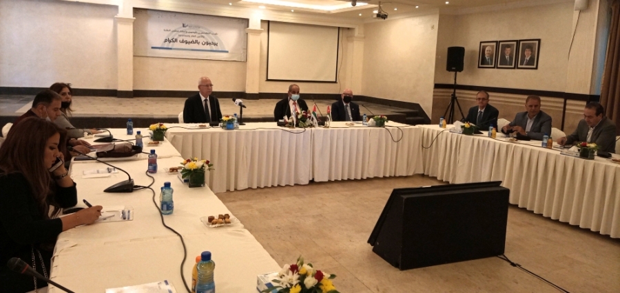 وزير الأشغال ونظيره الفلسطيني يزوران نقابة المهندسين ويشيدان بدورها المهني والوطني